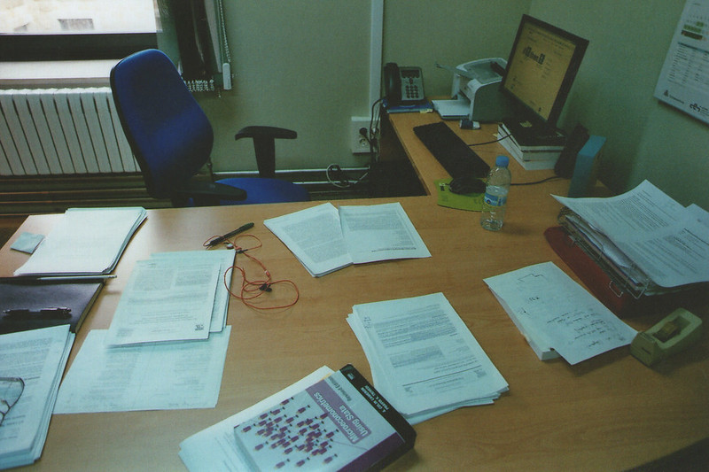 My desk at University of Oviedo by the end of 2013